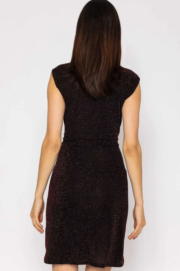Lurex Tammy Dress In Red