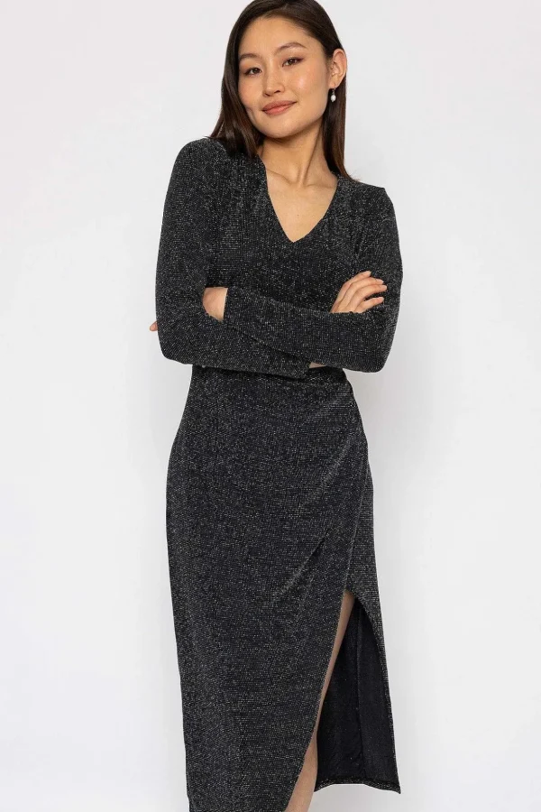 Lurex Taylor Dress In Black