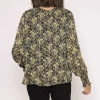 Lurex Top In Green Print