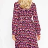 Mabel Dress In Pink Geo Print