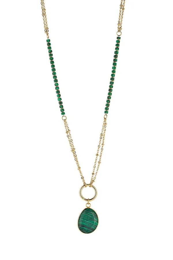 Malachite Long Necklace
