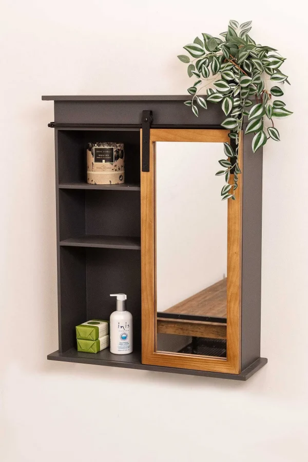 Marina Grey Bathroom Wall Cabinet