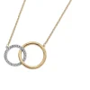 Matt & Pave Circles Pendant