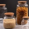 Medium Glass Lidded Storage Jar