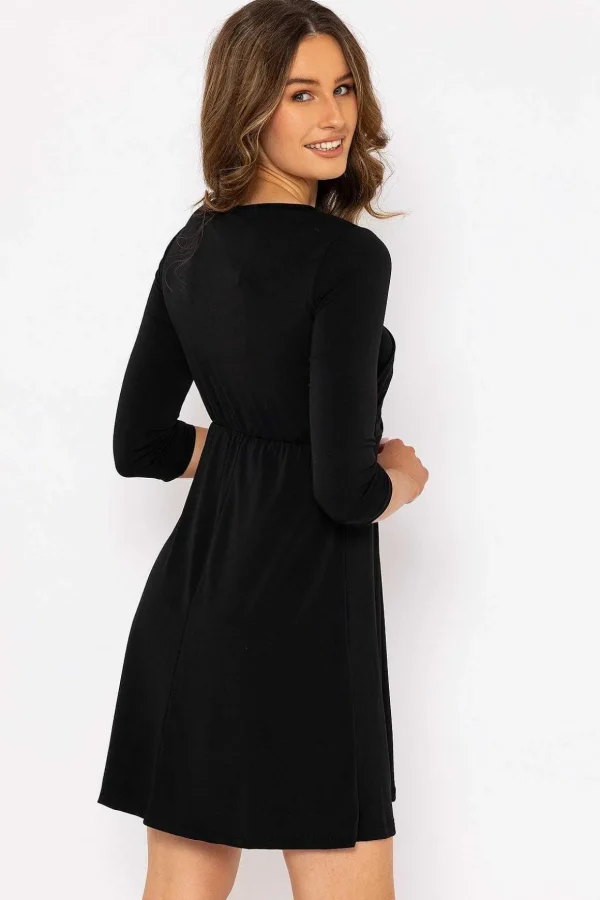 Meghan Black Mini Dress