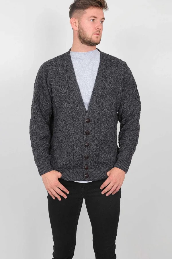 Mens V Neck Cardigan