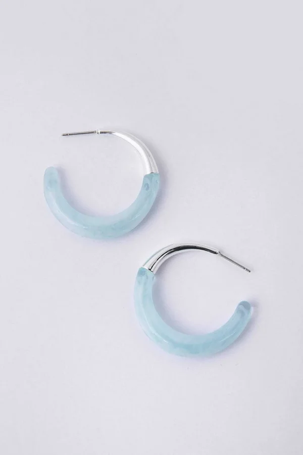 Minerva Turquoise Hoops
