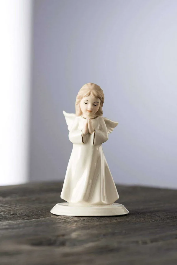 Mini Ceramic Angel Of Prayer