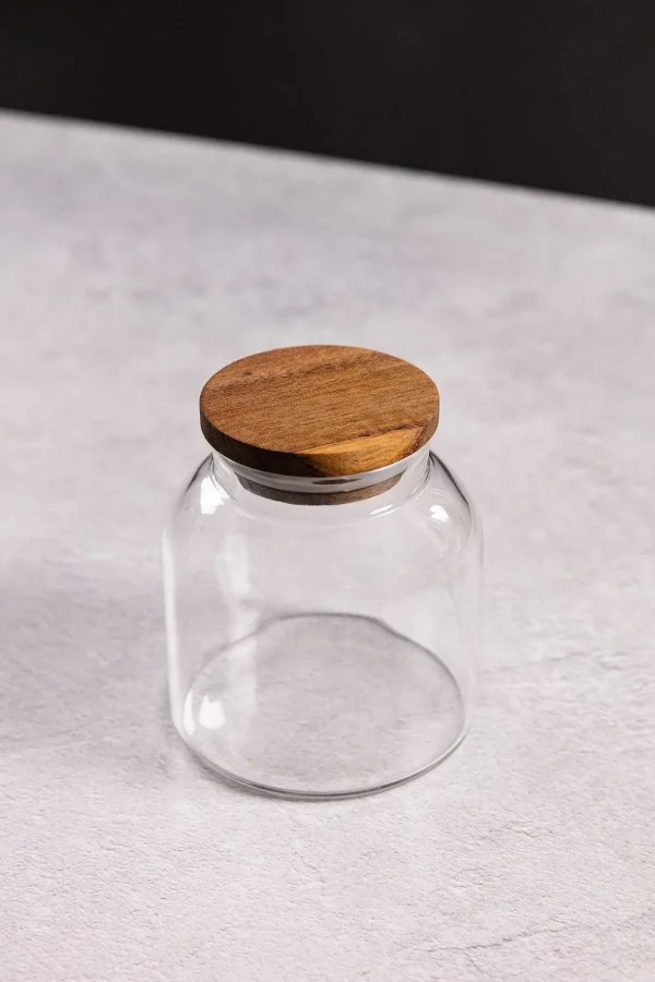 Mini Glass Lidded Storage Jar