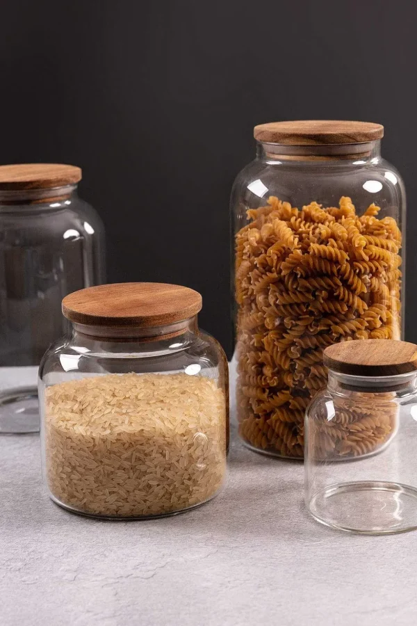 Mini Glass Lidded Storage Jar