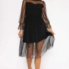Minnie Midi Dress In Black