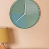 Modern Ceramic Blue Wall Clock