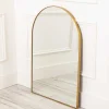 Modern Gold Mantle Mirror