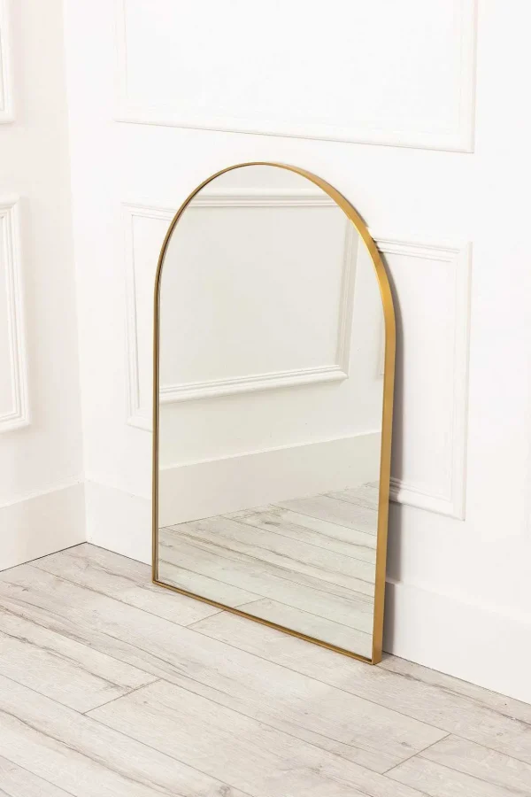 Modern Gold Mantle Mirror