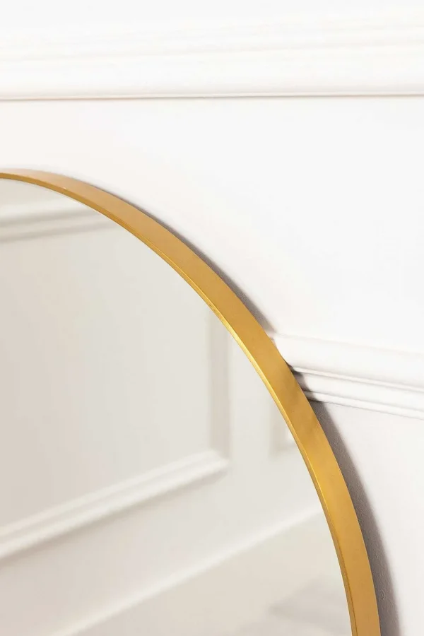 Modern Gold Mantle Mirror