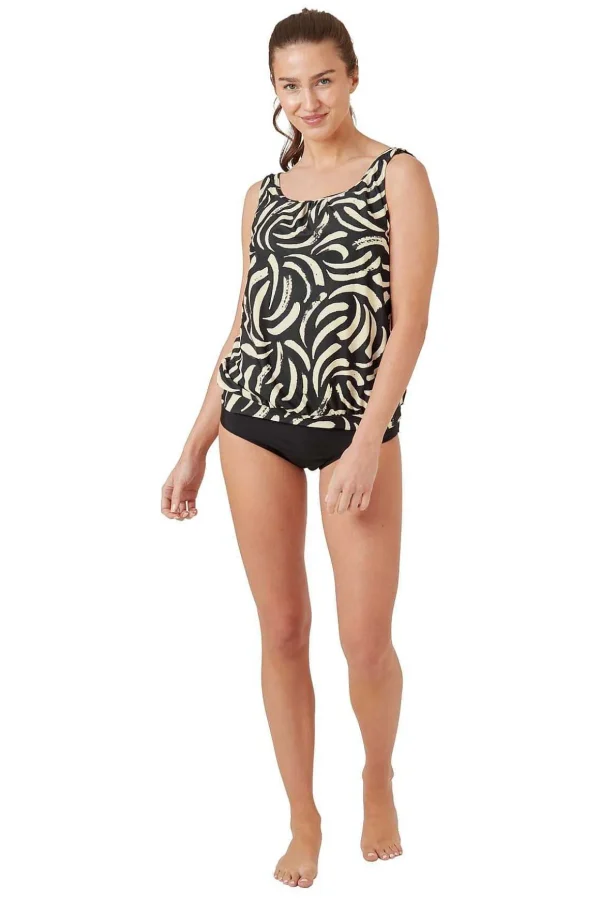 Monochrome Tankini With Briefs