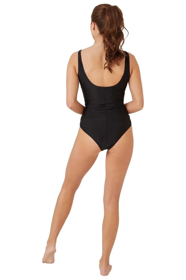 Monochrome Wrap Swimsuit