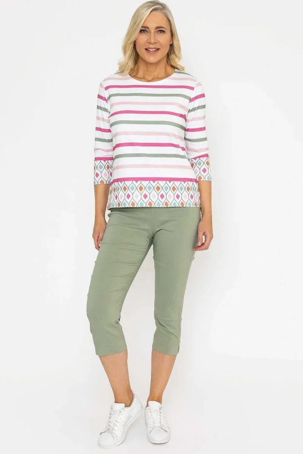 Multi Printed Breton Top