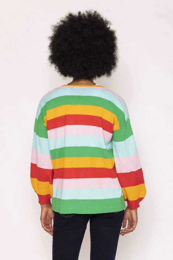 Multi Stripe Cardigan
