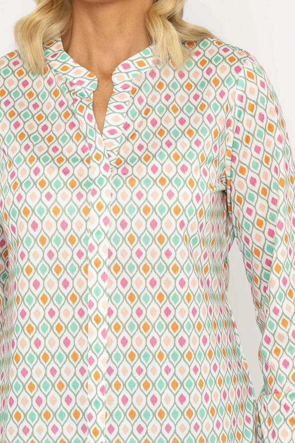 Multicolored Printed Jersey Top