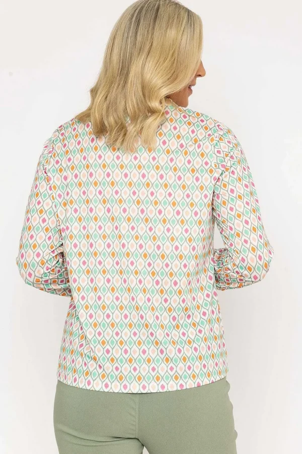 Multicolored Printed Jersey Top