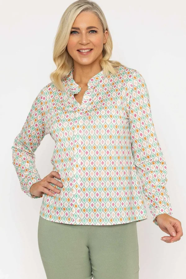Multicolored Printed Jersey Top
