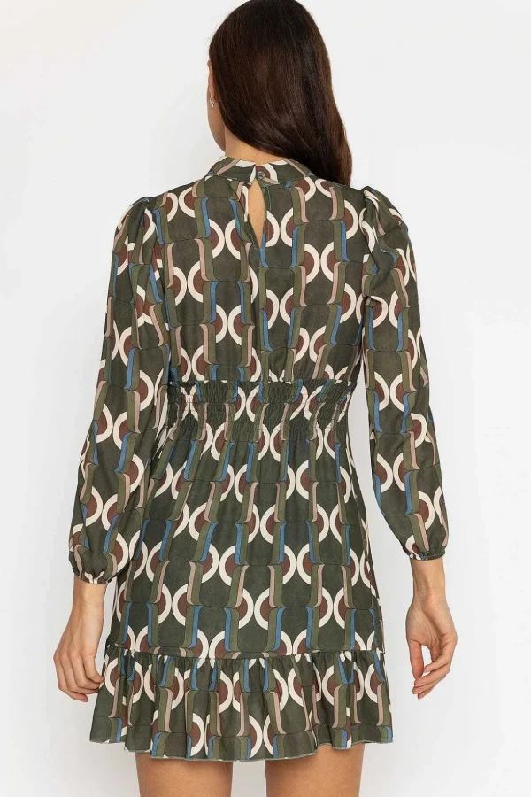 Nadia Mini Dress In Khaki