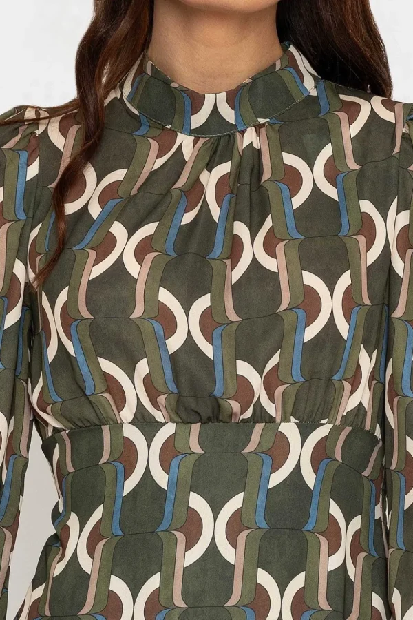 Nadia Mini Dress In Khaki