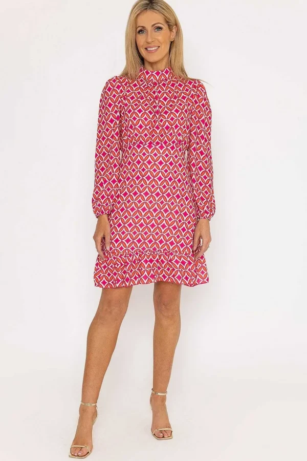 Nadia Mini Dress In Pink Print