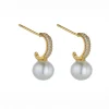 Nalani Gold Pearl Earrings