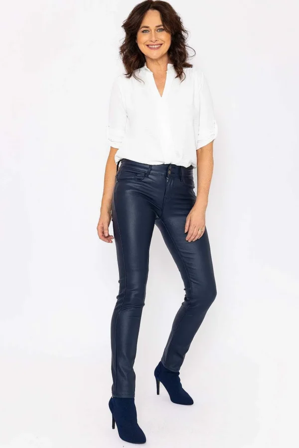 Navy Pu Jeans