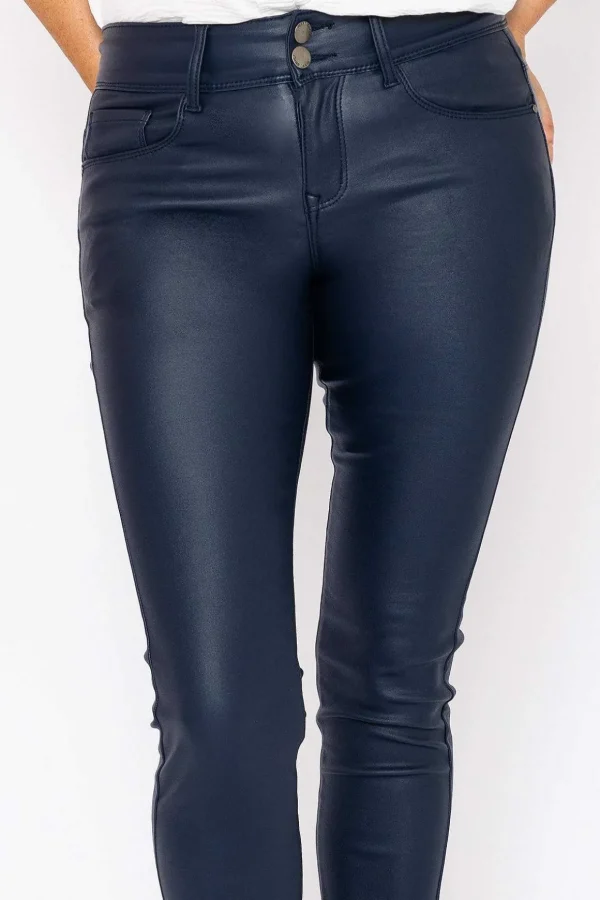 Navy Pu Jeans