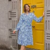 Norah Dress In Blue Print