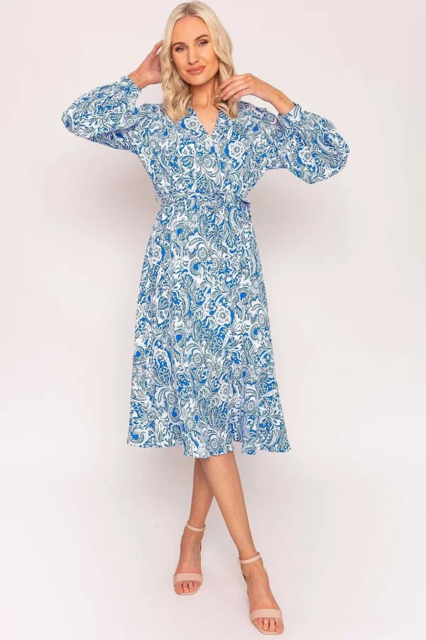 Norah Dress In Blue Print