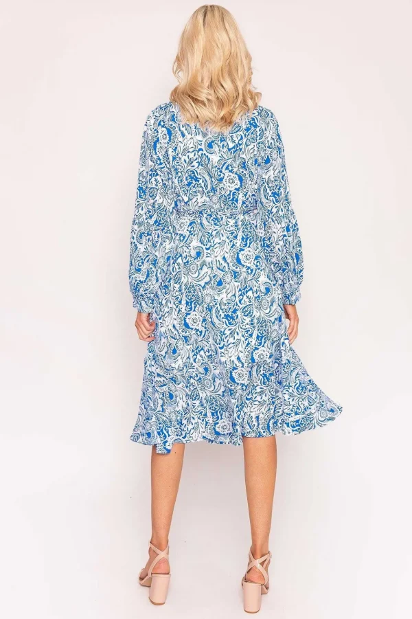 Norah Dress In Blue Print