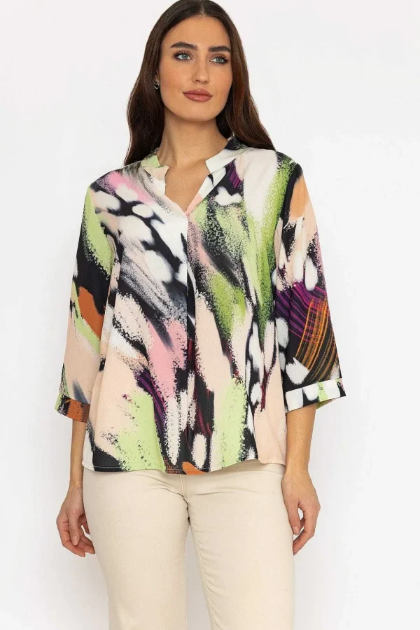 Olivia Top In Multi Print