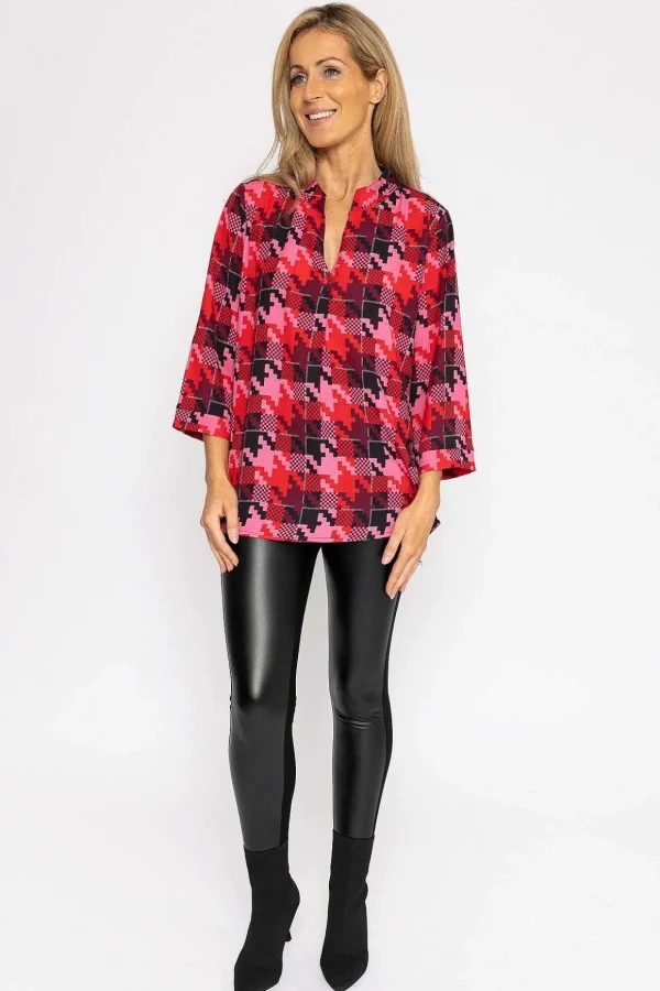 Olivia Top In Red Print
