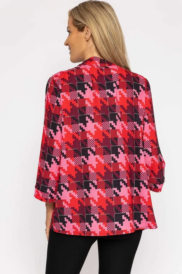 Olivia Top In Red Print