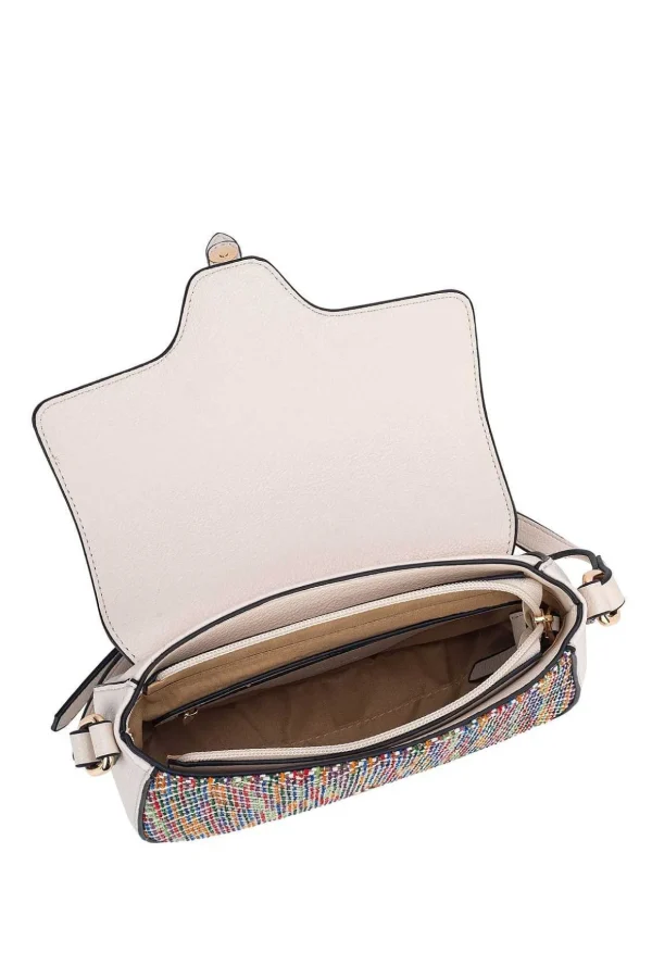 Omo Saddle Crossbody Bag In Cream