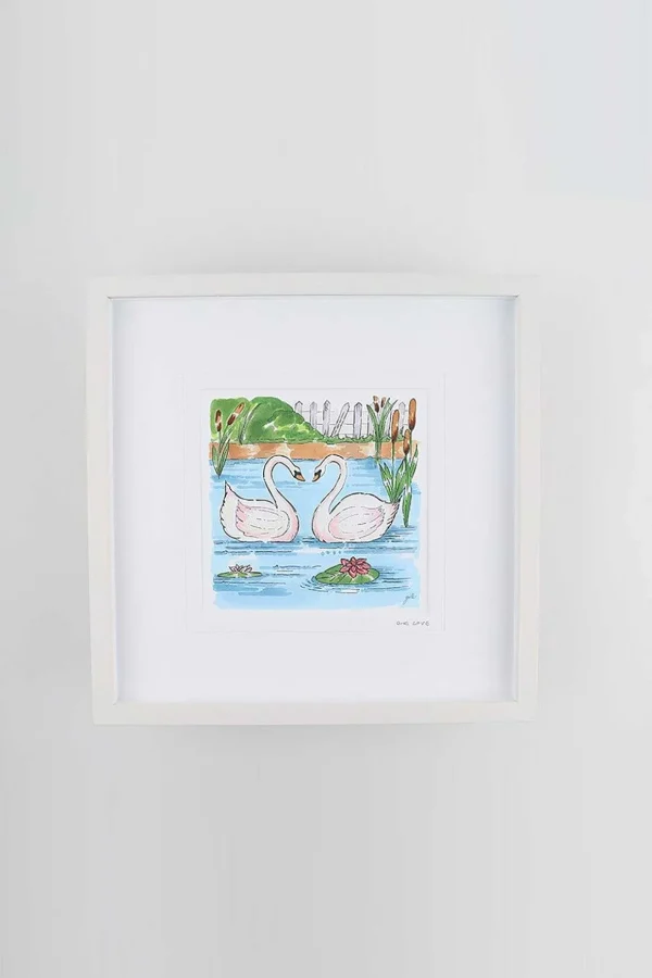 One Love Large Framed Art Print