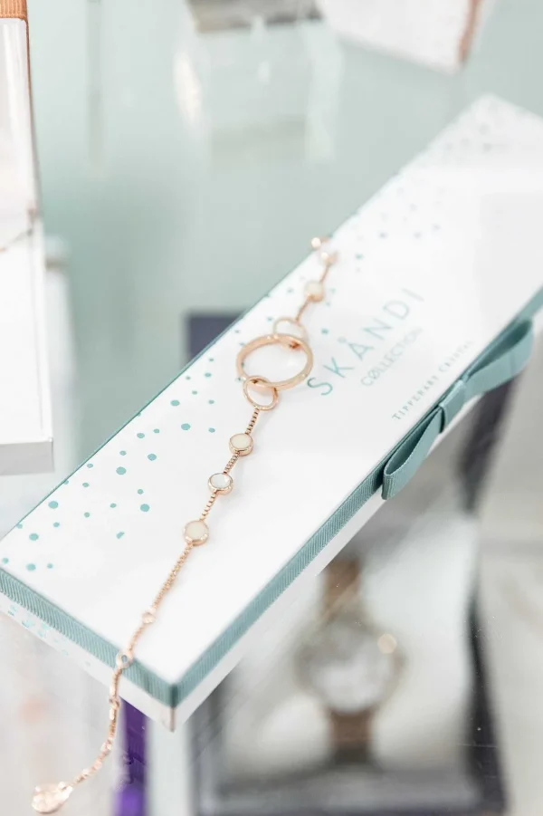 Open Hoop Bracelet In Rose Gold