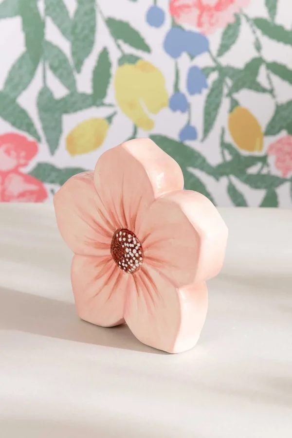 Orange Ceramic Decorative Flower