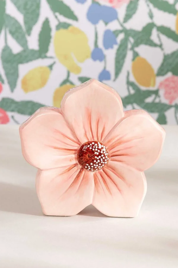 Orange Ceramic Decorative Flower
