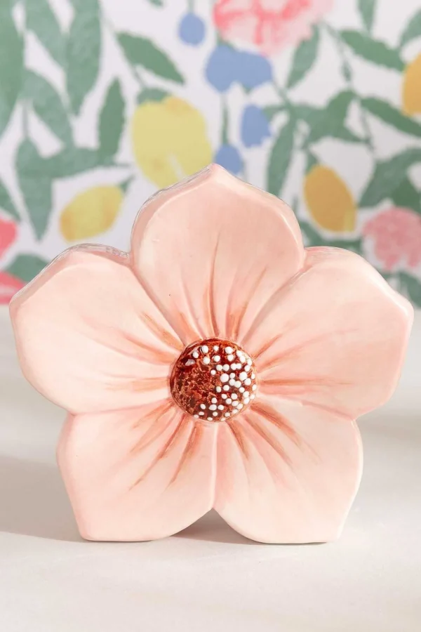 Orange Ceramic Decorative Flower