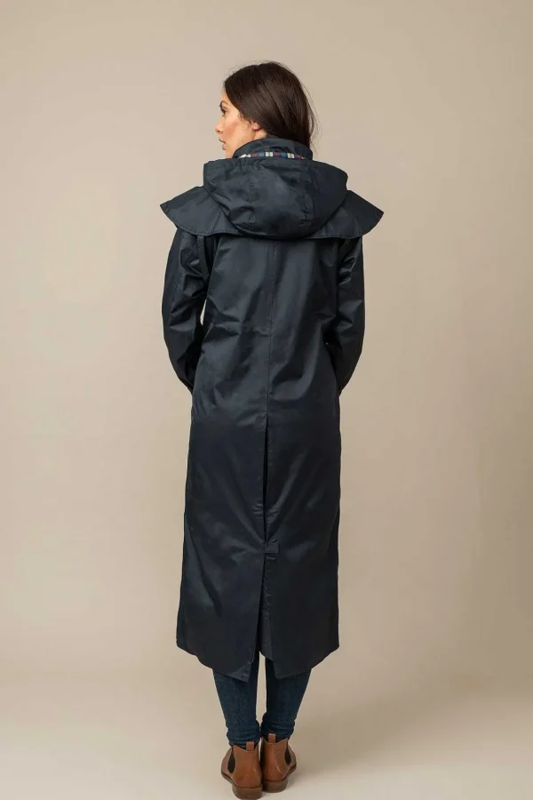 Outback Full Length Waterproof Raincoat In Nightshade