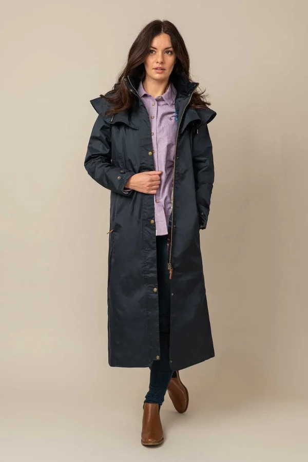 Outback Full Length Waterproof Raincoat In Nightshade
