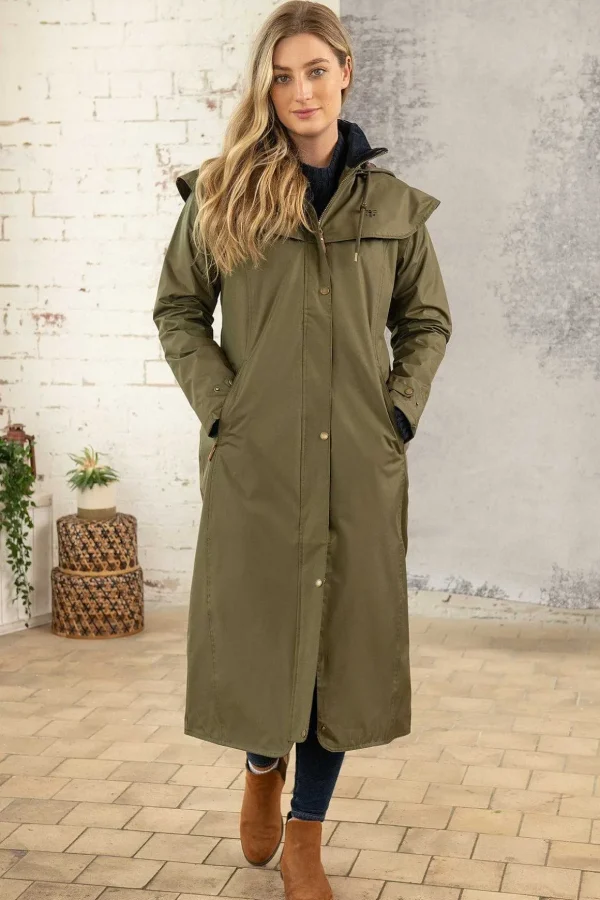 Outback Full Length Waterproof Raincoat In Fern