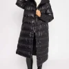 Padded Puffer Coat In Black