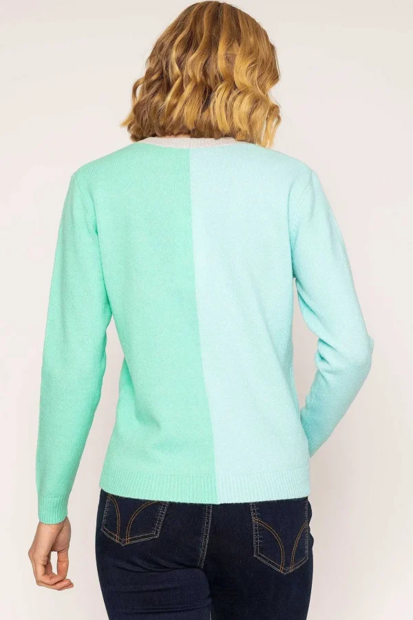 Panel Knit In Green