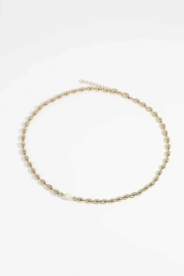 Pearl And Gold Necklace